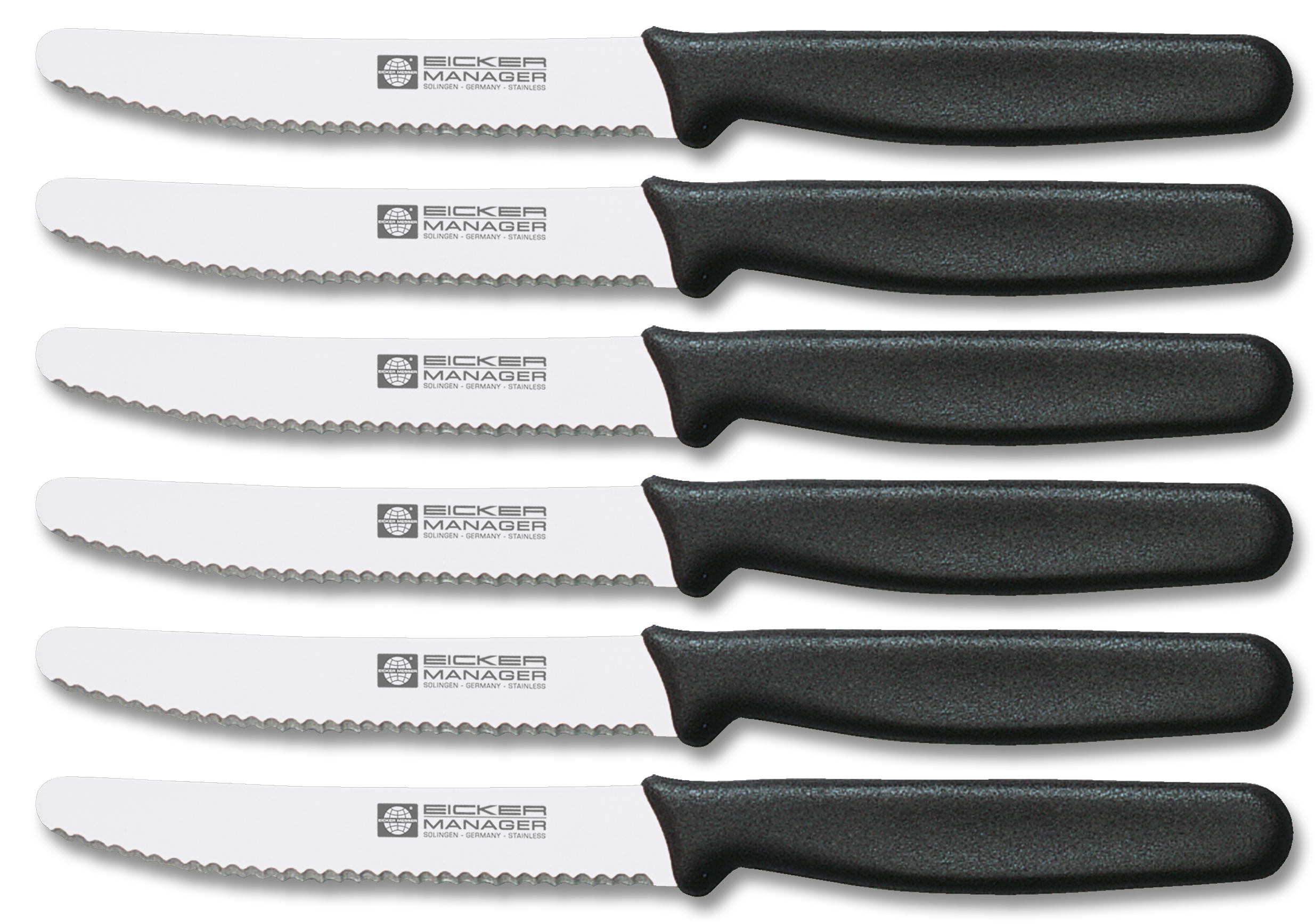 Versand von Messern, Industrieschneidwaren und Zubehör-Brötchenmesser  Tischmesser mit Wellenschliff - Frühstücksmesser Pizzamesser